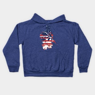 Patriotic American Veteran Kids Hoodie